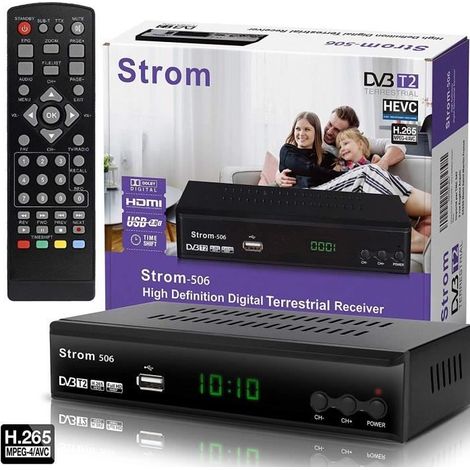 Récepteur Numérique - Strom - 506 - DVB-T2 - Full HD - MPEG 4 - 1080i (1/4)