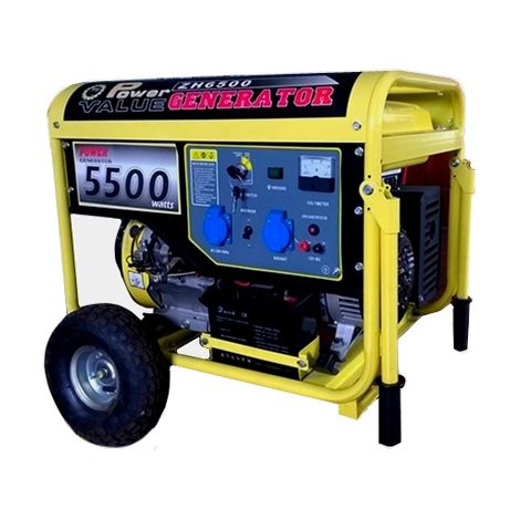 Gruppo elettrogeno/Generatore di corrente 5500W - 220V avviamento elettrico con ruote