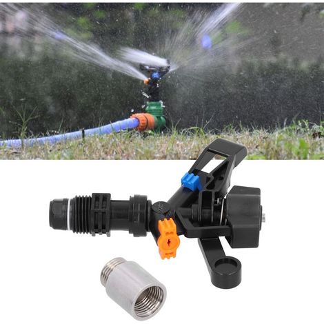 Arroseur Automatique Agricole ABS + Alliage Aluminium G1/2 Mâle Rotation 360° Irrigation Jardins Serres Vert (1/5)