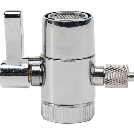 Brass G1/2 tap diverter valve for countertop filters (1/5)