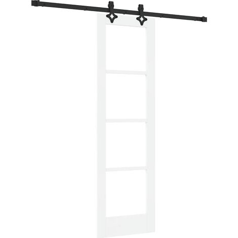 Maison Exclusive - Schiebetür ORKDAL Weiß und Schwarz 61 x 198,5