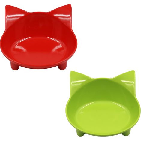 1 Gamelle pour chat, antidérapante, matériau sûr, bord surélevé, pour chien lapin (1/5)