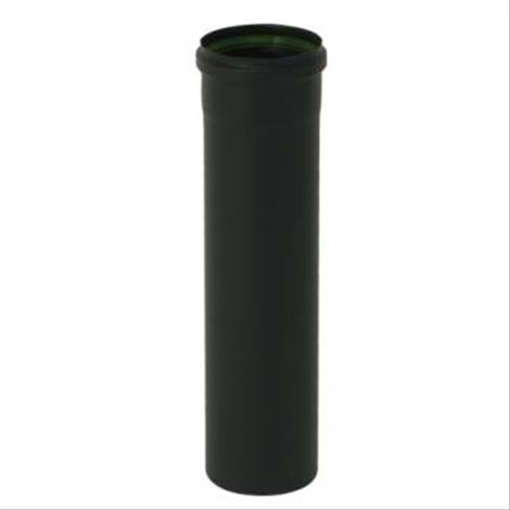 Rallonge MF 1000mm conduit pellets émail noir mat diam 80mm
