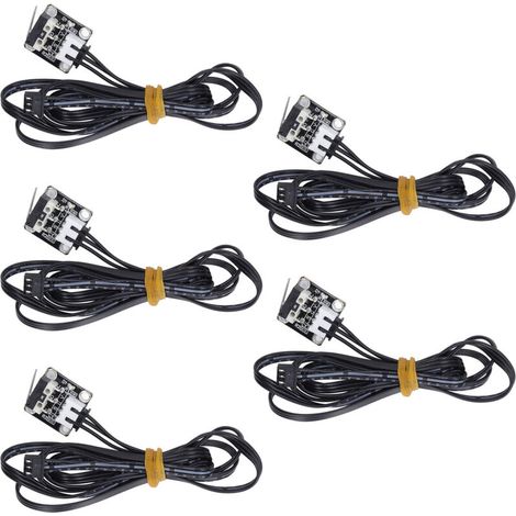 Jeffergarden 5 pièces interrupteur de fin de course d'arrêt 3 broches ignifuge Module d'arrêt d'imprimante 3D pour Ender-DOU