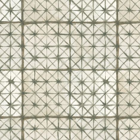 Carrelage Vintage effet Carreau ciment Vert 45x45x0,95 cm Byblos - Sol et mur intérieur (vendu par carton de 1 m²) - RO'MA CARRELAGE