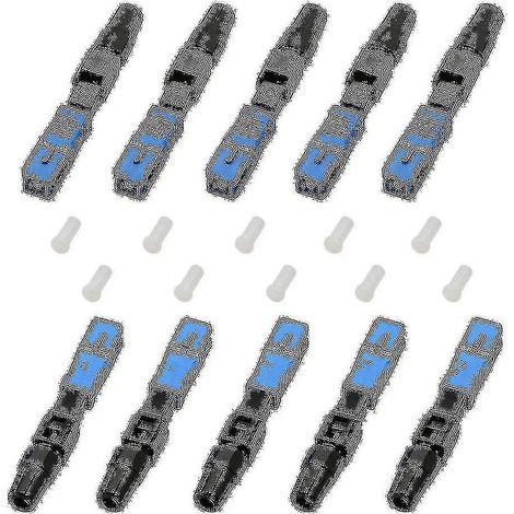10 connecteurs à fibre optique SC/APC, assemblage monomode intégré (1/5)