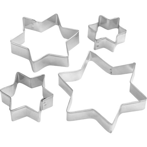 Zenker Ausstecher Set Stern 4 Stück 3,5 - 7,5 cm (1/3)