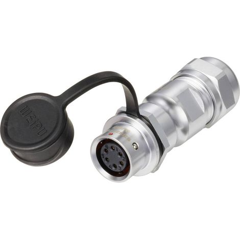 circulaire femelle, droit Ø 12 6 pôles 125 V/AC 5 A IP67 Push-Pull Weipu SF1211/S6 II D98938 (1/4)