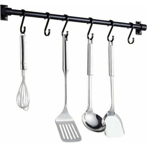 Crochet de cuisine de style européen ustensiles de cuisine suspendus barre de mise en page rack espace de poinçonnage gratuit fabricant de rack de planche à découper en aluminium 1pc (1/4)