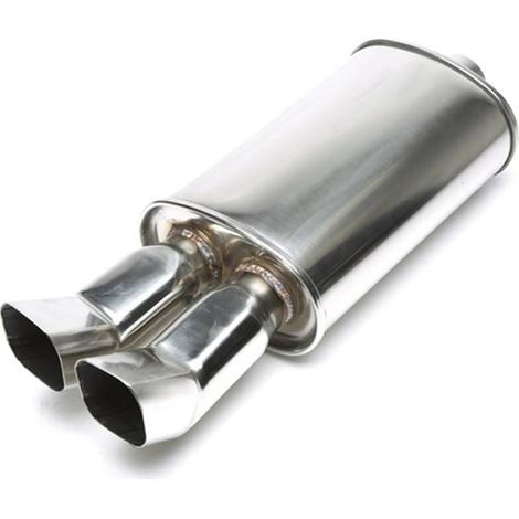 Silencieux arrière sport universel inox TA Technix 2 x 85 x 70mm DTM-27480603