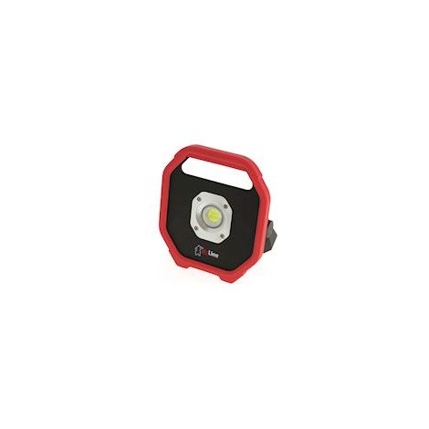 Projecteur de chantier LED 10W – Rechargeable 230V – Lumière blanche – Pour chantiers humides – 625027 – Bizline