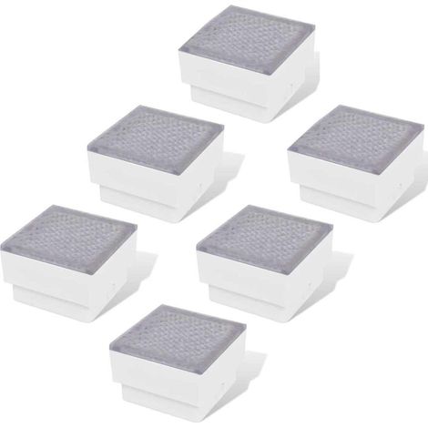 vidaXL LED Inground Lights 6 pcs 100x100x68 mm (3x41715)