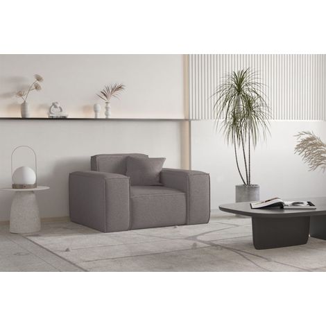 Sessel Designersessel CELES PREMIUM in Stoff Ascot Bukla Taupe (1/3)