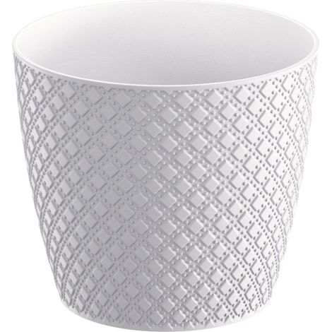 Maceta ORIENT 3,5L., dimensiones (mm) 189x189x167, color Blanco
