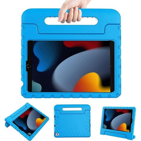 Coque iPad 9e Génération, Housse iPad 8e et 7e Génération pour Enfants, Étui 10,2 Pouces avec Poignée et Support, Protection Antichocs, Design Robuste (1/4)