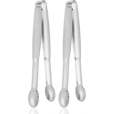 Pinces à sucre en acier inoxydable, pinces de cuisine pour aliments, ustensiles de cuisine en métal (1/5)