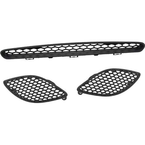 Ensemble de 3 panneaux de contour de prise d'air de capot noir mat pour Dodge Durango 2018, 2019 et 2020 (1/4)