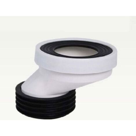 Buse De Vidange - Raccord Excentrique 5 Cm - Pour Tuyau De Toilette - PVC - 1 Pièce (1/2)