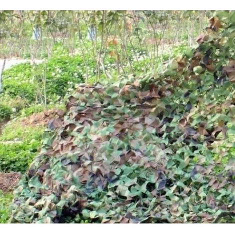 Filet de Camouflage militaire Woodlands feuille 6 m X 6 m (Camouflage pour chasse/Camping) (1/3)