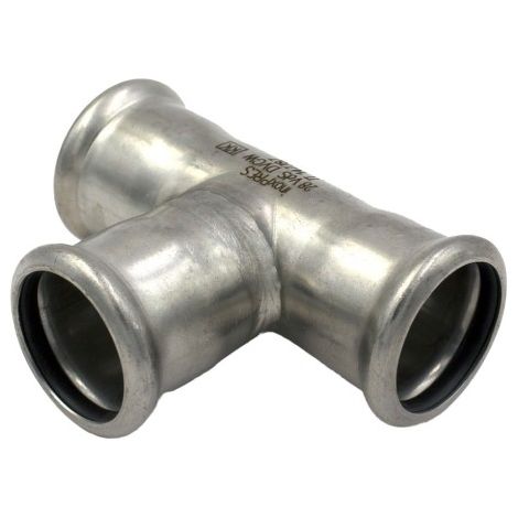 Raccordo Tee Pressare Intermedio in Acciaio INOX Inoxpress Uniko Ø 22 RMR