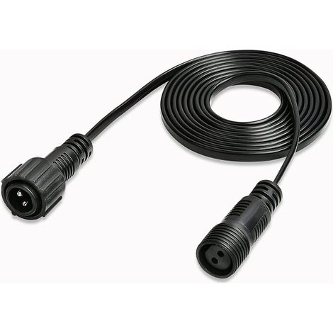 Câble de Rallonge 3 Mètre 2Pin Câble D'extension Rallonge Prolongateur Électrique Étanche avec Connecteurs Mâles et Femelles (1/5)