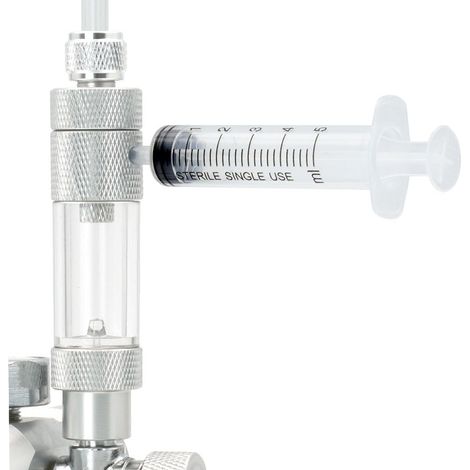 Contatore di bolle di CO2 con riempimento d'acqua facile con valvola di ritegno e aggiunta di acqua per regolatore di CO2 per acquario piantumato (attacco filettato)