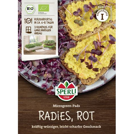 Sperli Keimsprossen BIO Microgreen Radieschen 3 Pads (1/2)