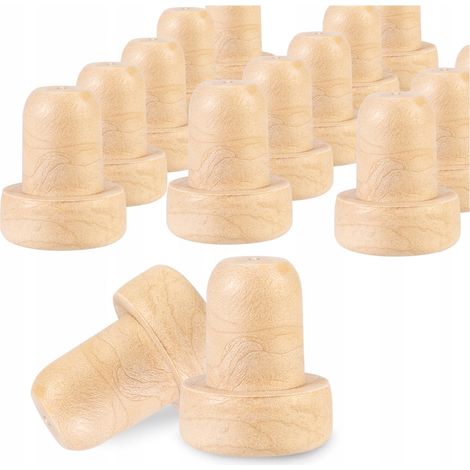 100 tapones de corcho sintéticos de 16 mm para botellas de vino.