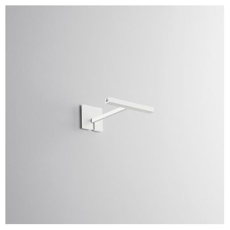 Support en métal blanc mat pour transformer CAGE en applique (1/5)