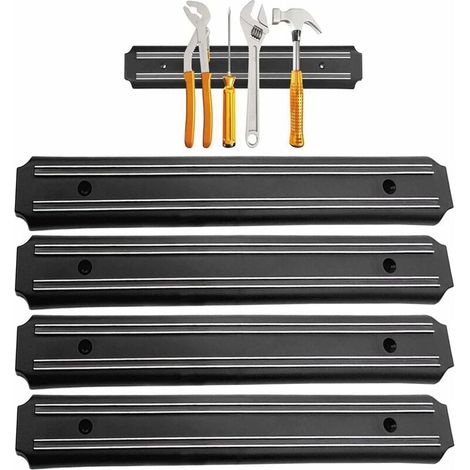 Porte Outils Mural magnetique 4 Pieces 33 cm x 5 cm Barre magnetique Outillage Barre aimantée pour Outils Panneau Porte Outils Barre aimantée Barre aimantée Barres magnétiques pour Outils (1/5)