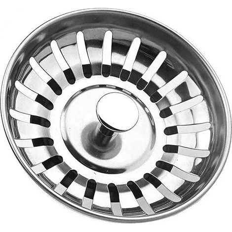 82-mm-Edelstahl-Spülbeckenstöpsel, Ersatz-Spülbeckenstopfen, Speisereste-Abflussstopfen/Haarfänger – für Küchenspülen mit 82,3–84 mm Lochdurchmesser (1/5)