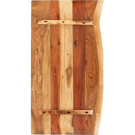Maison Exclusive - Piano per Vanità Bagno in Massello di Acacia 100x52x2,5 cm (1/5)
