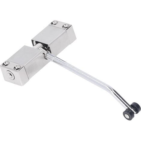 Ferme-porte automatique à ressort en aluminium moulé avec butée en acier laminé à froid pour porte d'hôtel en bois (1/5)
