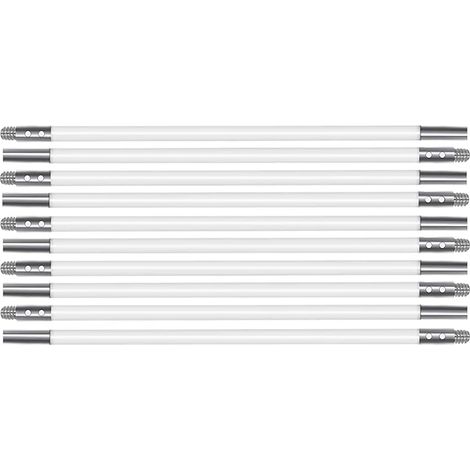 Tiges en Nylon 400 cm de Long, Lot de 10 Tiges en 40cm Nylon Fflexibles, Brosses de Nettoyage de Cheminée (1/5)
