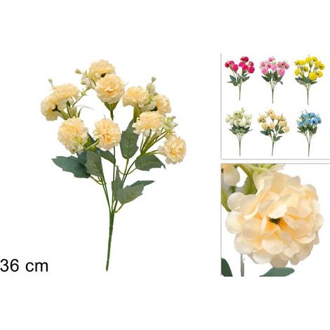 MAZZO FIORI ARTIFICIALI VERBENA 6 COLORI  36H CM PREZZO CADUNO