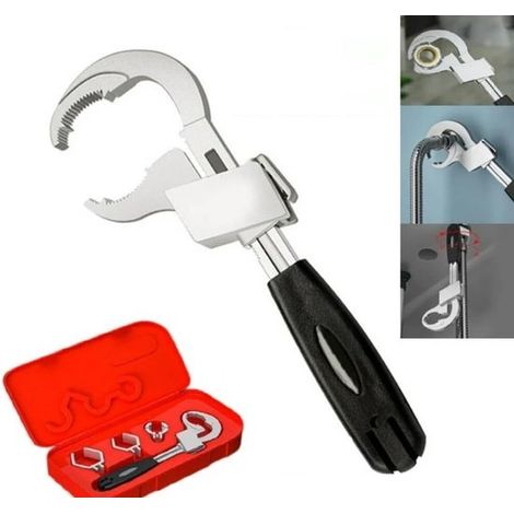 Llave doble universal ajustable para tuberías y grifos - Herramienta manual multifuncional (1/5)