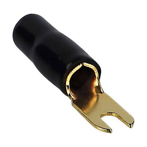 Kash Cosse à fourche 20 mm² Ø du trou=4 mm partiellement isolé noir 1 pc(s) W588191 (1/2)