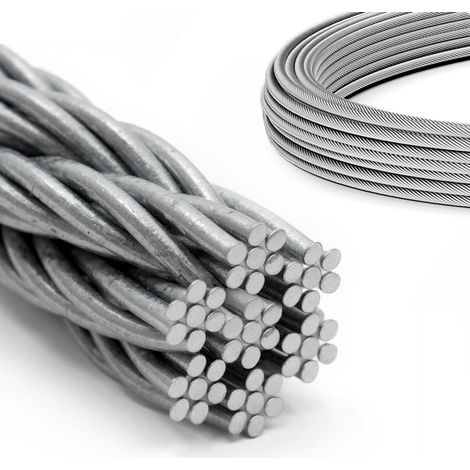 DQ-PP Câble acier inoxydable 4mm 100m 7x7 (1/5)