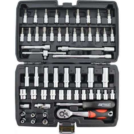AWTOOLS-SCHLÜSSELSATZ 1/4" 56-teilig (1/4)