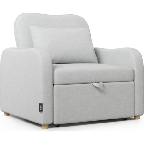 Nalui Sillón Cama Gris Buddy Reclinable 3 en 1 (92x97x90cm)