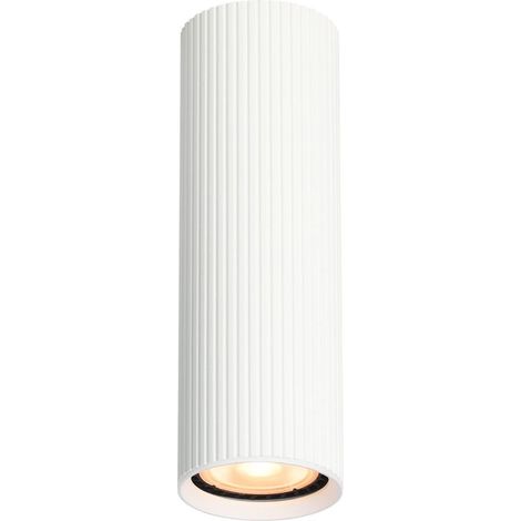 Spot plafond tube strié blanc 17 cm GU10 RILOK