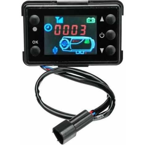 LYERCW - Thermostat universel avec écran LCD et télécommande pour chauffage de stationnement diesel 12 V/24 V 2 kW/5 kW/8 kW (1/5)