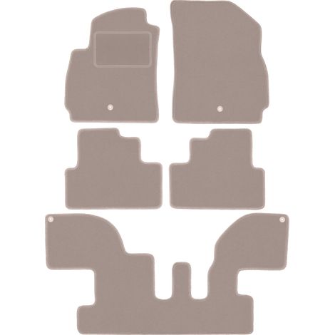 Tappetini per auto in velluto per: Chevrolet Orlando I minivan (2010-2018) beige (1/5)