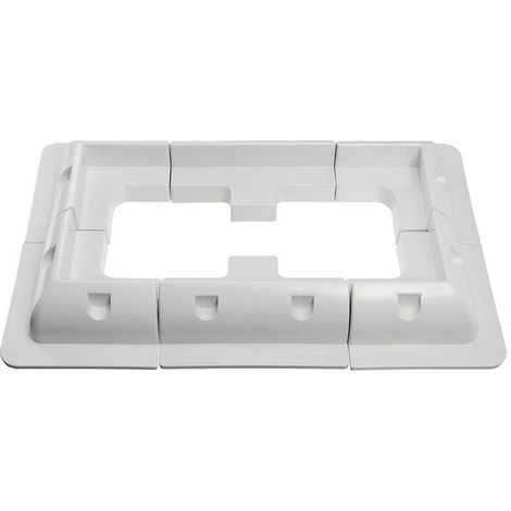 Lauwexe – Lot de 6 supports de montage pour panneaux solaires – Plastique ABS résistant aux UV – Pour toit de véhicule, caravane, bateau, camping-car (1/5)