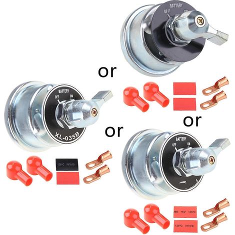 Interrupteur coupe-batterie principal avec contact en cuivre (lot de 1) (1/5)