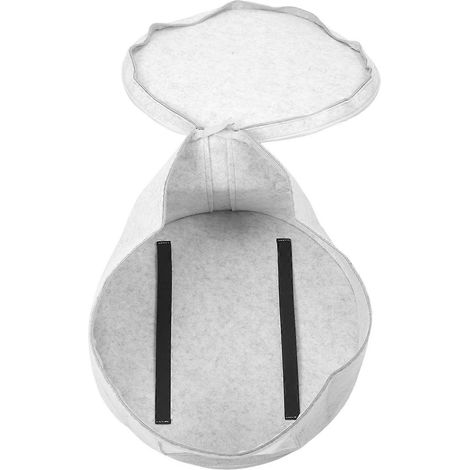 Boîte à chapeau ronde de voyage pliable, sac de rangement pour chapeaux A-- (1/5)