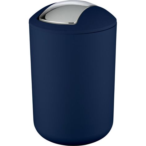 Poubelle de salle de bain 6,5 L – Plastique ABS incassable – Couvercle basculant – Dimensions 19,5 x 19,5 x 31 cm – Blanc