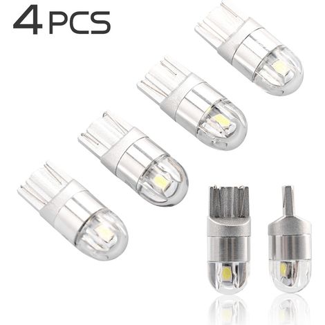 Lampe LED, culot T10/W5W, 12V, 4 diodes, pour usage résidentiel, commercial ou remplacement des alimentations conventionnelles.-AquaForge (1/5)