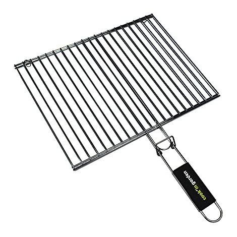 Cook'in Garden Gr025 - Griglia rettangolare doppia, 40 x 30 cm (1/3)
