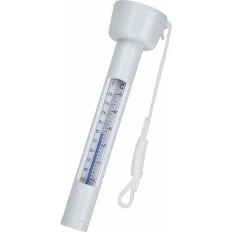 Wasserthermometer – Anzeige Celsius/Fahrenheit – Tauchkette für Schwimmbad, Whirlpool, Jacuzzi, Teich, Aquarium – 1 Stück (1/5)